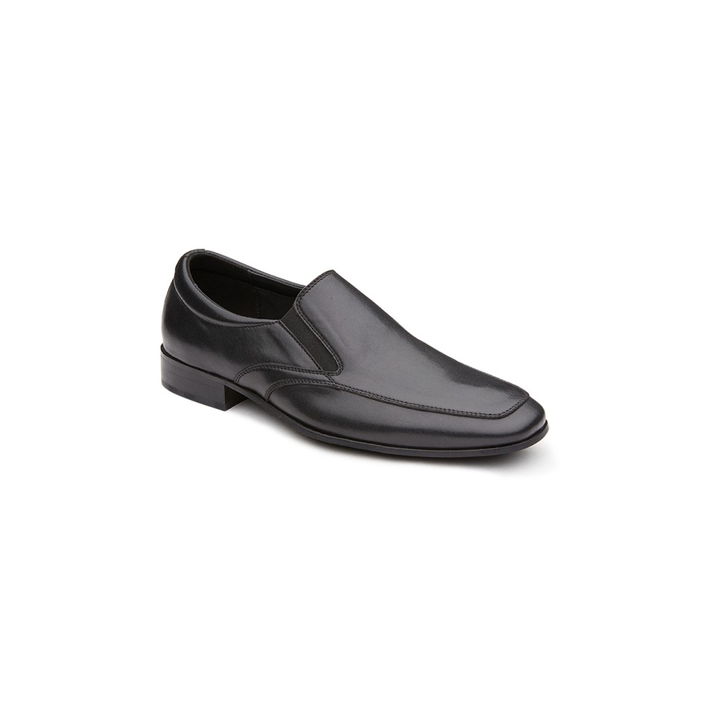 dapper-รองเท้าหนังทำงาน-แบบสวม-plain-toe-loafers-tech-leather-สีดำ-hbkb1-658lb7