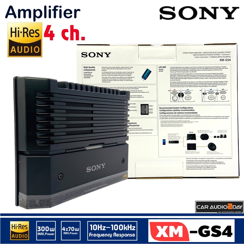 sony-xm-gs4-hi-res-audio-เพาเวอร์แอมป์-4ชาแนล-เพาเวอร์แอมป์เสียงดี-4ชาแนล-เพาว์เวอร์-แอมป์-โซนี่-4-ชาแนล