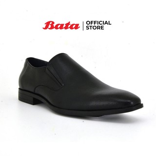 ภาพหน้าปกสินค้าBata MEN\'S Formal รองเท้าคัทชูผู้ชาย หัวแหลม แบบสวม สีดำ รหัส 8516131 Menformal ที่เกี่ยวข้อง
