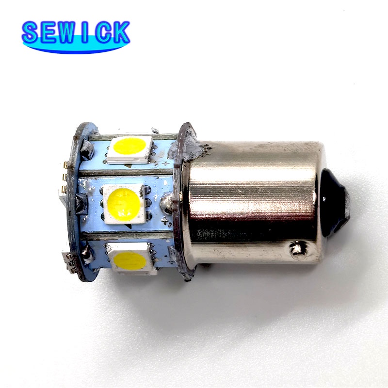 Car Bulbs 2pc 1156 Brake Reverse Turn Stop Tail White Globe LED Light ...