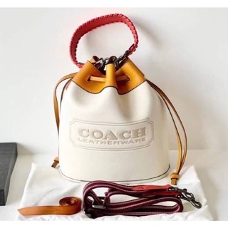 COACH Color-Block Leather Field Bucket Bag
