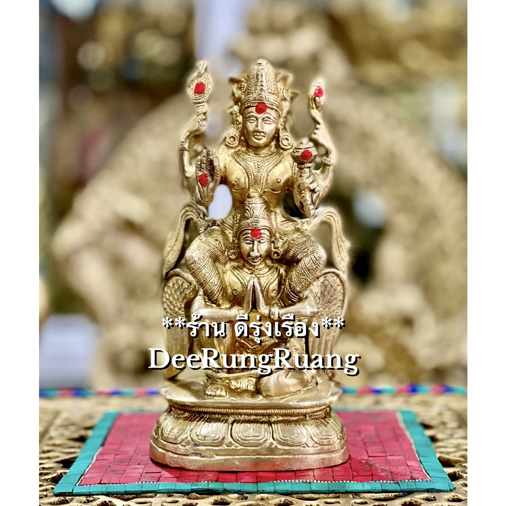 พระนารายณ์-ทรงครุฑ-สูง-8-นิ้ว-ทองเหลือง-นำเข้าจากอินเดีย-vish0043