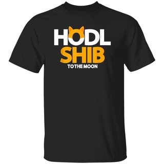 เสื้อยืดผู้ชาย มาใหม่ เสื้อยืดลําลอง แขนสั้น คอกลม พิมพ์ลายอนิเมะ Shiba Inu Coin Hodl $Shib Token Shiba Inu Crypto ทรงหล