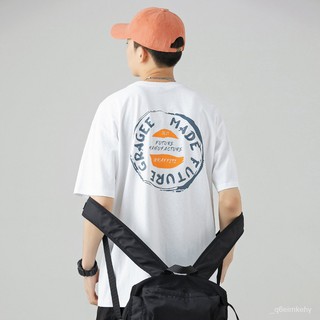 ผ้าฝ้ายฤดูร้อนแขนสั้นTเสื้อชายinsแบรนด์ Tide2021ใหม่ bottoming เสื้อแนวโน้มป่าสบายๆแขนสั้นเสื้อยืด