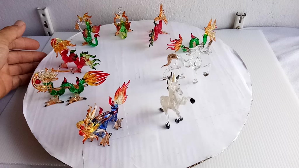 แก้วเป่า-รูปสัตว์-มังกร-พญานาค-ม้า-ขนาดเล็ก-glass-miniature-figurines-animals-model-20