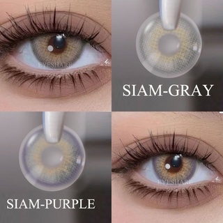 Eyeshare คอนแทคเลนส์สี Siam Series สีเทา เลนส์ Iris Graded สําหรับการแต่งตา ไม่มีองศา