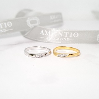 💎💍Amantio Diamond  แหวนเพชรแถว 18K เพชรรวม2ตังค์ (E COLORน้ำ99)