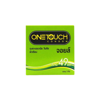 ลดเพิ่ม 85 ถุงยางอนามัย Onetouch วันทัช เลือกแบบได้ แท้ 100% One touch ขนาด 49 - 56 มม.