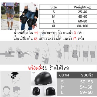 ภาพขนาดย่อของภาพหน้าปกสินค้าพร้อมส่ง AS FISH สนับกันกระแทก สนับเข่าสเก็ตบอร์ด สนับศอก หมวกกันน็อค จากร้าน pk_holiday บน Shopee