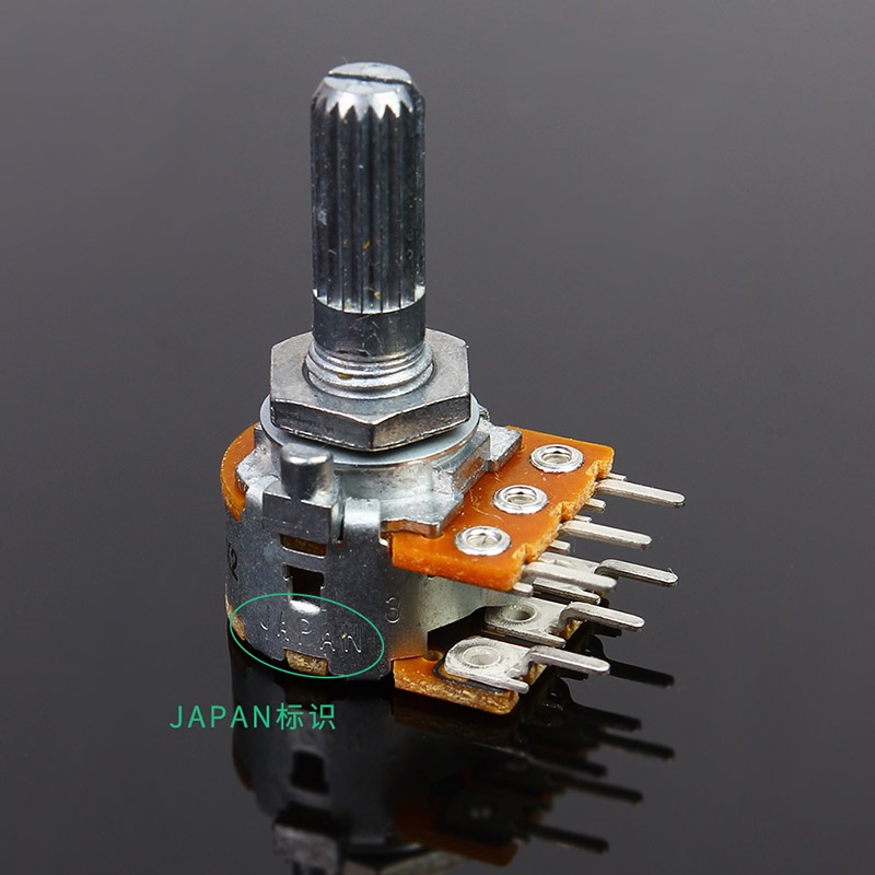 โพเทนชิโอมิเตอร์ควบคุมระดับเสียง ALPS RK16 Type 16 Double 6 Pin HiFi 1 ...