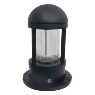 Pole light POST-MOUNTED LAMP ELEKTRA HK-K2009 BLACK External lamp Light bulb ไฟหัวเสา ไฟหัวเสา ELEKTRA HK-K2009 สีดำ โคม