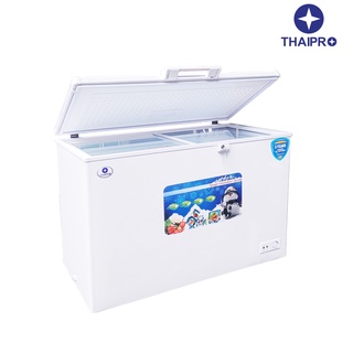 สินค้า 【ส่งฟรี】 Thaipro Freezer ตู้แช่แข็ง รุ่น ME-280L  9.9 คิว / 280 ลิตร มีกระจกปิดกั้นความเย็น เคลื่อนย้ายสะดวก ผ่อนฟรี0%