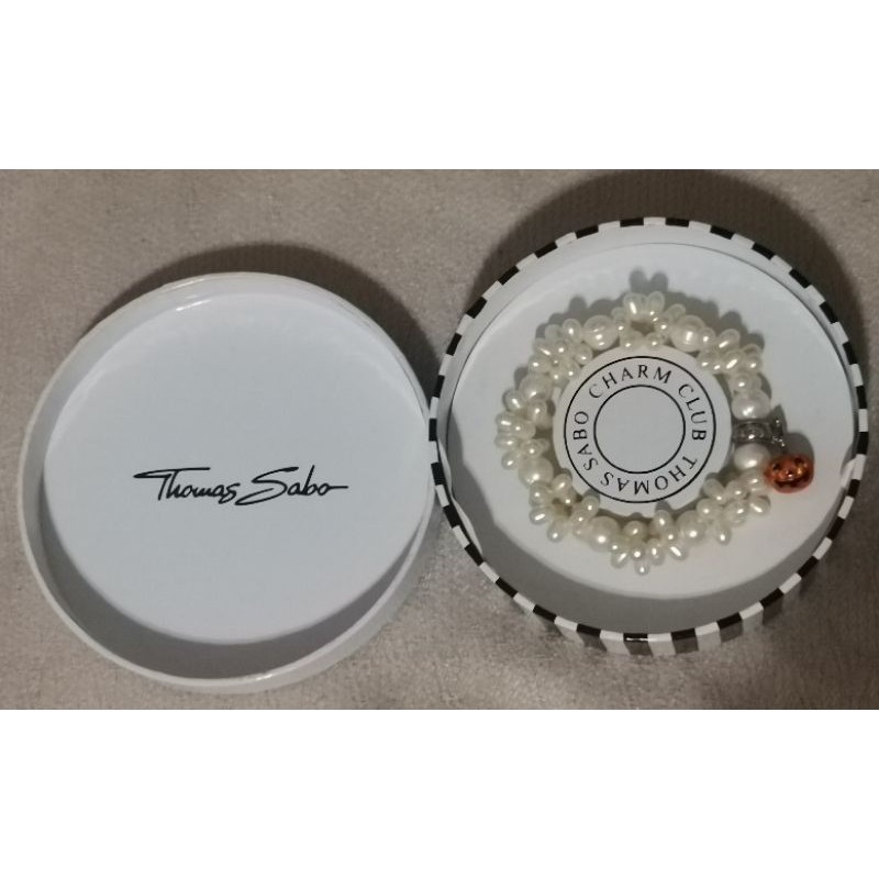 Thomas Sabo pearl bracelet with pumpkin charm