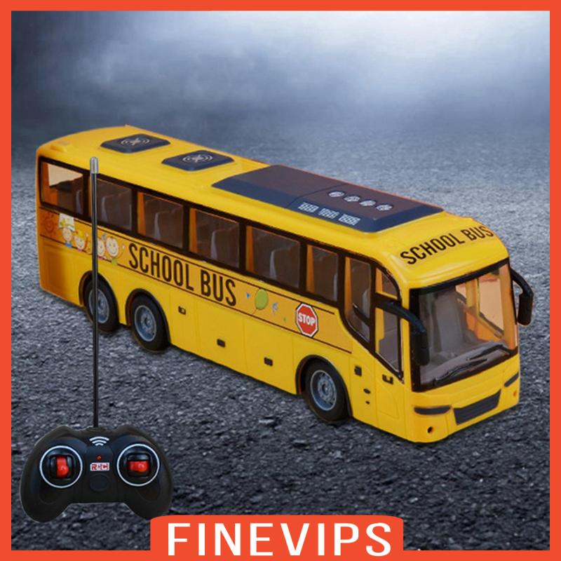 finevips-ของเล่นรถบัส-รถโรงเรียนบังคับ-พร้อมเสียง-และไฟ-สําหรับเด็กก่อนเรียน-ของขวัญวันเกิด