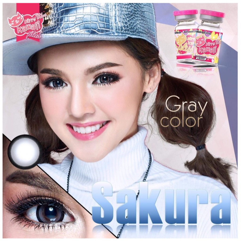 sakura-gray-1-kitty-kawaii-ซากุระ-สีเทา-เทา-เน้นขอบดำ-ตาโต-โทนแบ๊ว-ค่าอมน้ำสูง-contact-lens-bigeyes-คอนแทคเลนส์