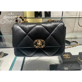 กระเป๋าสะพายข้าง CHANEL 19 Bag Series Chain Flap Shoulder Crossbody ของแท้