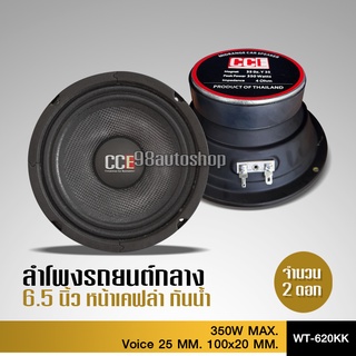 CCEดอกลำโพง​กันน้ำ6.5​นิ้ว​หน้าเคฟล่ากันน้ำได้100% แม่เหล็ก​100*20V25