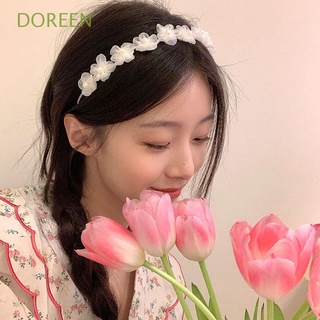 Doreen ที่คาดศีรษะประดับมุกดอกไม้สวยงามหลากสีสําหรับผู้หญิง