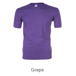 เสื้อยืดสีพื้น GRAPE ( สีม่วง )