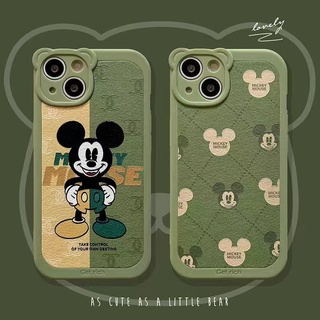 เคสป้องกันโทรศัพท์มือถือ ลายดิสนีย์ มิกกี้เมาส์ หรูหรา สําหรับ iphone 13 Pro Max 13 13pro 11ProMax 11 iX Xs XR Xs Max 7plus 8plus 12Pro 12 Pro Max