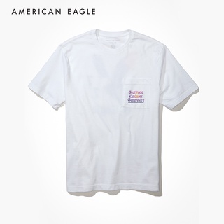 ผ้าฝ้าย 100%American Eagle Seriously Soft T-Shirt เสื้อยืด ผู้ชาย แขนสั้น(MTS 017-2301-100)S-3XL