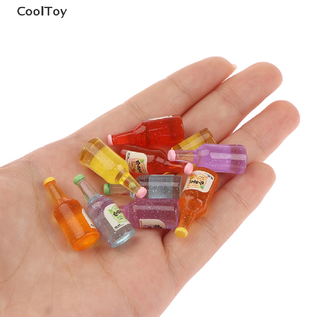 cooltoy-ขวดไวน์ผลไม้จิ๋ว-1-12-อุปกรณ์เสริม-สําหรับบ้านตุ๊กตา-10-ชิ้น