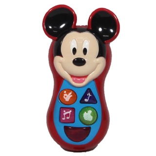 TOY โทรศัพท์ของเล่น โทรศัพท์มิกกี้เม้าส์ โทรศัพท์ดนตรี Happy Phone Mickey Mouse ใส่ถ่าน MK9609