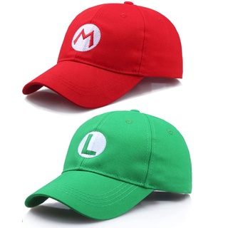 Chic Luigi Super Mario Bros หมวกเบสบอลคอสเพลย์สําหรับผู้ใหญ่