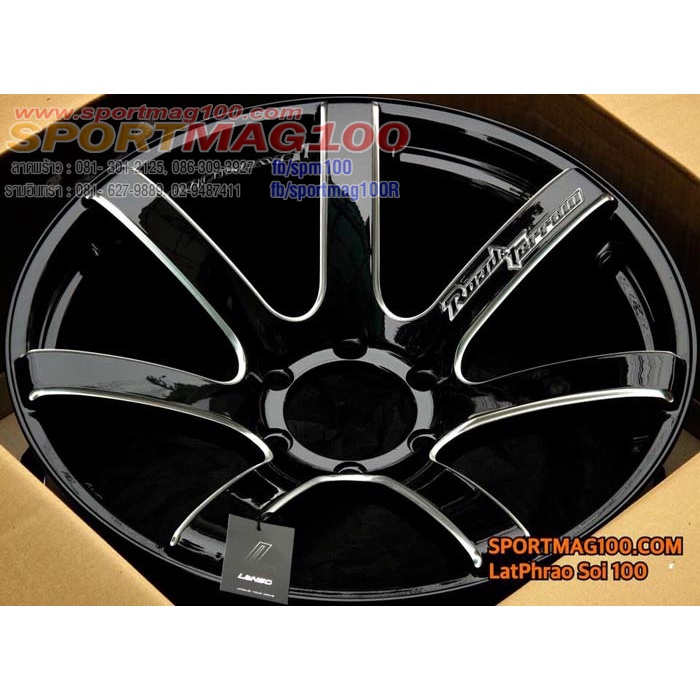 ล้อแม็กซ์ Lenso RTC(Concave) สีดำเงามิลลิ่งก้าน 9-20นื้ว 6รู139.7 ET10 ...