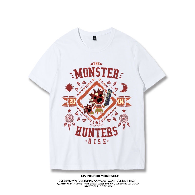 เสื้อยืดผู้ชาย-monster-hunter-rise-joint-เสื้อยืดสวิทช์เกมอุปกรณ์ต่อพ่วงเสื้อผ้าการพิมพ์สองมิติ-ins-tide-แบรนด์แขนสั้น-m