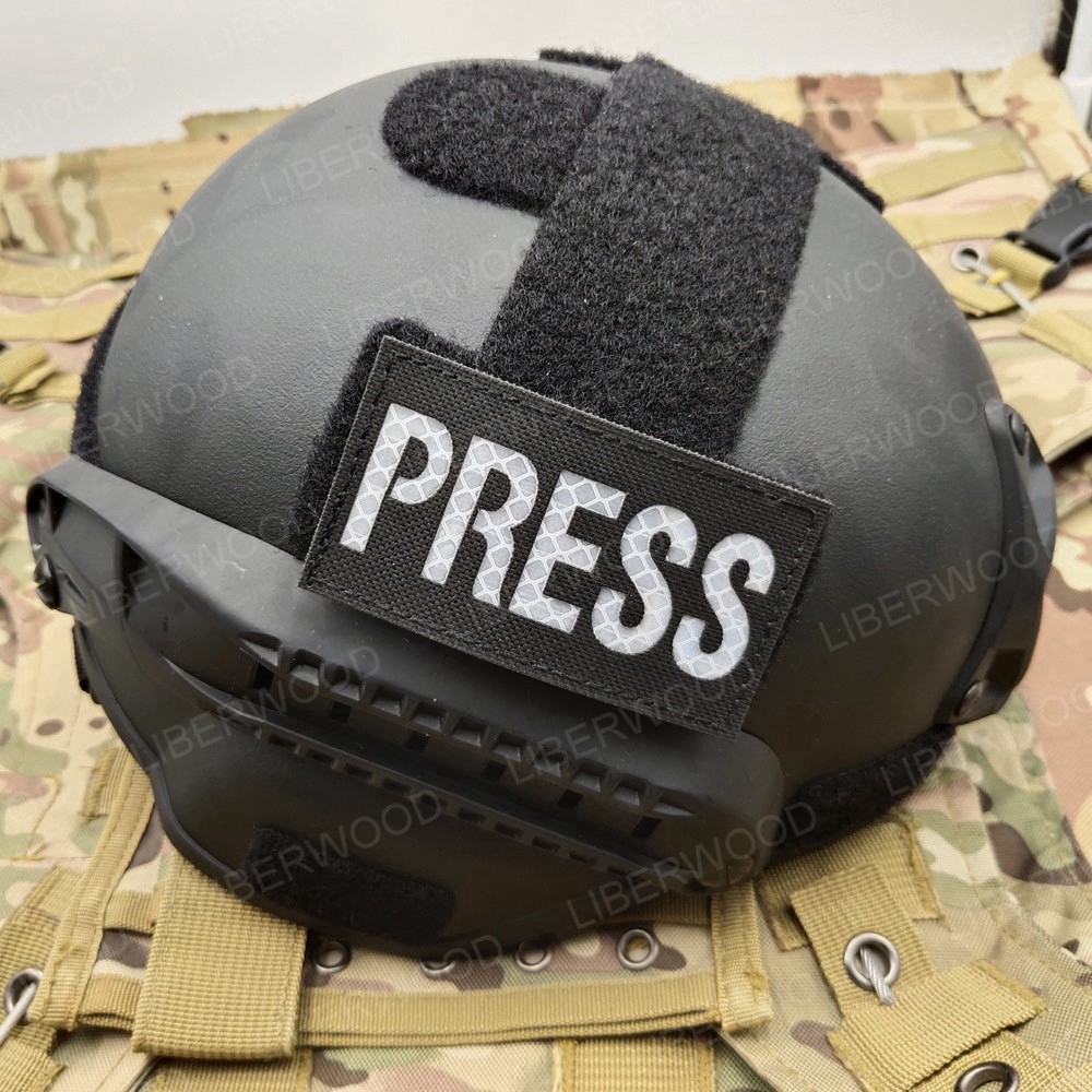 press-ir-patch-infrared-reflective-emblem-tactical-military-army-patch-media-journalist-correspondent-press-reporter-applique