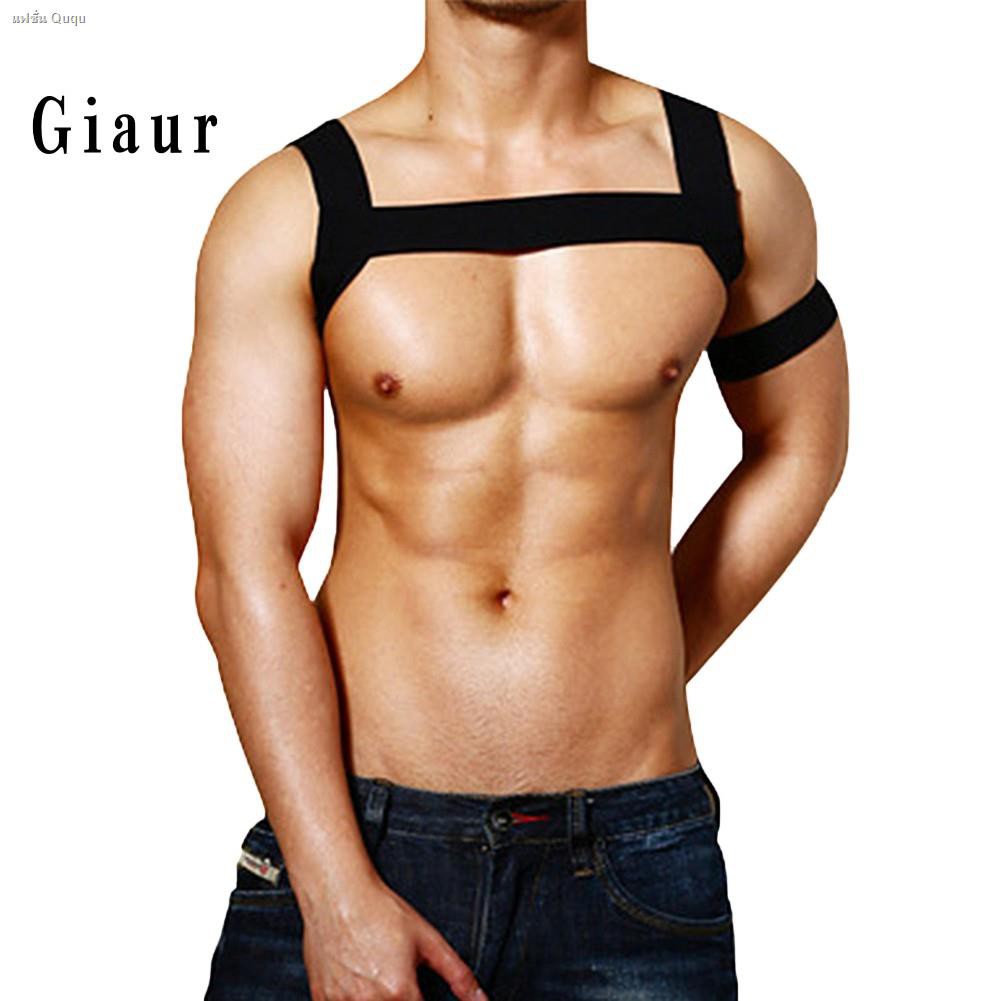 giaur-สายรัดหน้าอกไนล่อนเซ็กซี่สําหรับผู้ชาย