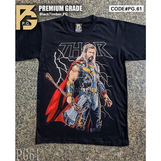 เสื้อยืดผ้าฝ้ายพรีเมี่ยม PG 61 Thor Love and Thunder เสื้อยืด หนัง นักร้อง เสื้อดำ สกรีนลาย ผ้านุ่ม PG T SHIRT