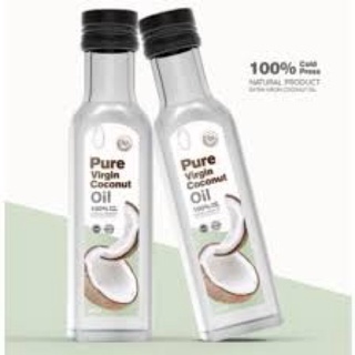 pure virgin coconut oil น้ำมันมะพร้าวสกัดเย็นเพียวเวอร์จิลของแท้ 100%