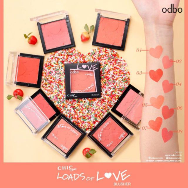 od175-odbo-chic-series-loads-of-love-blusher-โอดีบีโอ-ชิค-ซีรีส์-โหลดส์-ออฟ-เลิฟ-บลัชเชอร์-บรัชออนเนื้อเนียนละเอียด