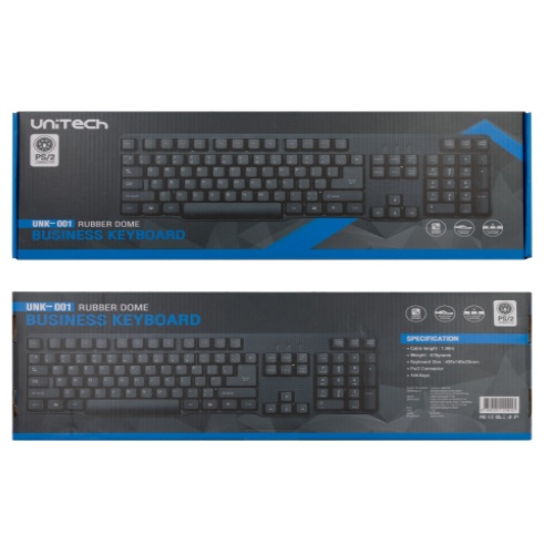 keyboard-unitech-ps2-unk-001-คีย์บอร์ด-ยูนิเทค-ps-2-หัวกลม-เครื่องชั่ง-โรงงาน-เครื่องจักร