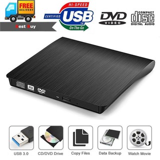 ภาพหน้าปกสินค้าNew External USB3.0 DVD+/-R 8X , DVD-RW 4X , CD-R 24X , DVD8X , DVD-R Burner read Writer POP-UP for Laptop Mobile External Drive ที่เกี่ยวข้อง