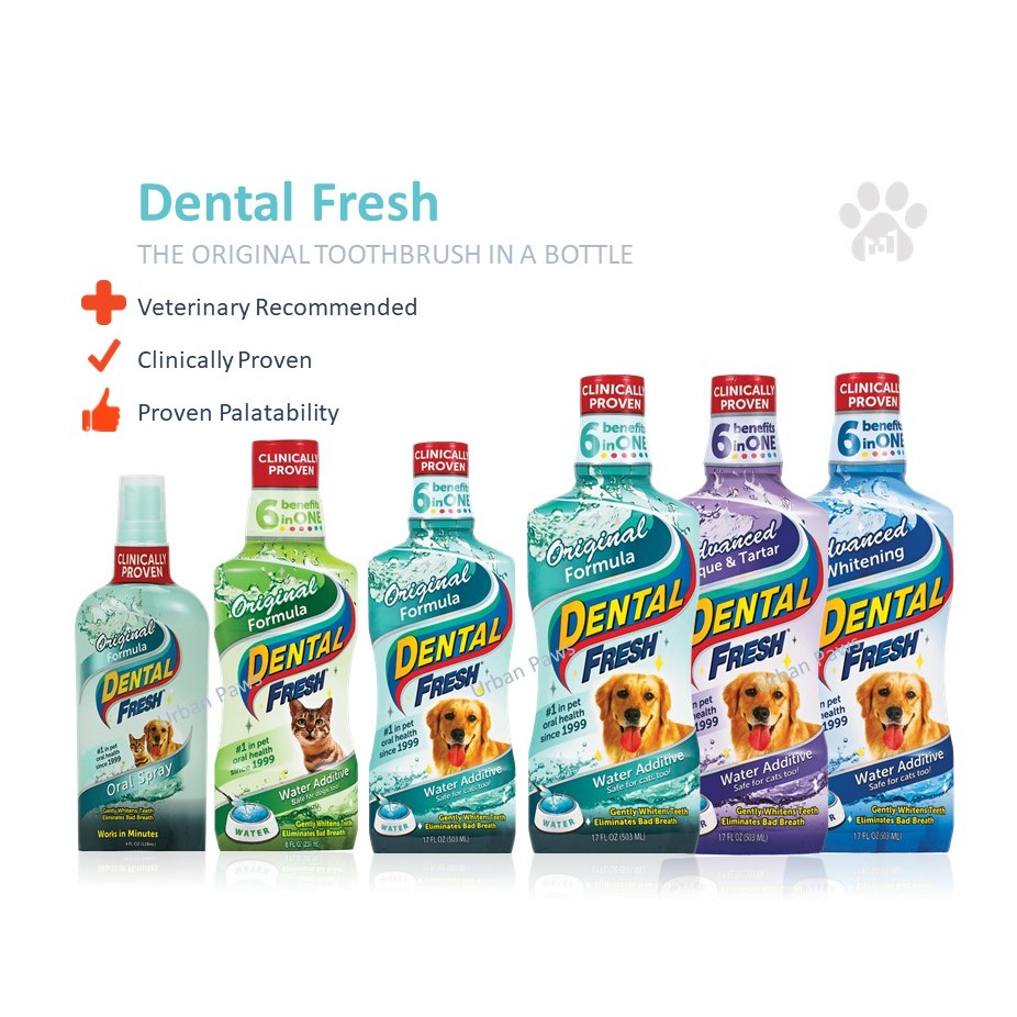 รูปภาพของDental Fresh ผลิตภัณฑ์ขจัดกลิ่นปาก ยับยั้งการเกิดหินปูน สำหรับสุนัขและแมวลองเช็คราคา