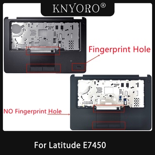 Laptop Palmrest Cover With Touchpad Fingerprint Hole For Dell Latitude E7450 7450 Palm Rest Upper Housing Case Black C S