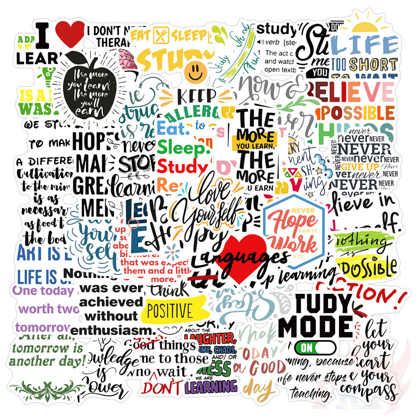 Classical Healing English Words Series 02 - Never Give Up สติ๊กเกอร์ ...