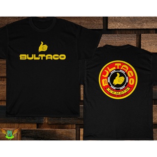 เสื้อยืด - การออกแบบใหม่ที่ดีที่กําหนดเองใหม่เสื้อ Bultaco โลโก้รถจักรยานยนต์เสื้อยืด