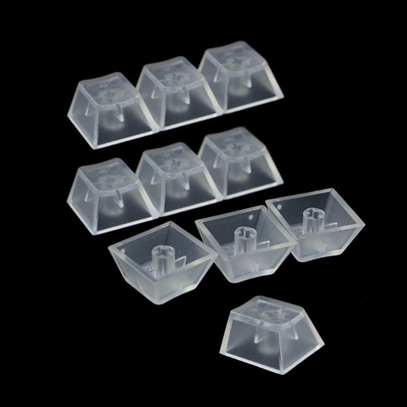10Pcs Transparent ABS Keycaps Mechanical keyboard Keycaps Matte Backlit ...