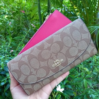 COACH POP SLIM ENVELOPE WALLET IN SIGNATURE