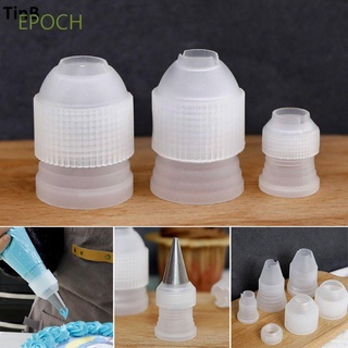 EPOCH S M L Russian Nozzle Plastic Cake Decorating Tool Baking Accessories Pipeline Coupler Icing Piping Bag Converter 3Pcs/set Cream Nozzle Adapter Cake Tool/Multicolor