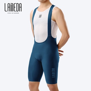 Lameda กางเกงขาสั้น ผ้ากันเปื้อน ฟองน้ํา ระบายอากาศ มืออาชีพ ฤดูร้อน สําหรับผู้ชาย เหมาะกับการขี่จักรยาน เสือหมอบ จักรยานเสือภูเขา