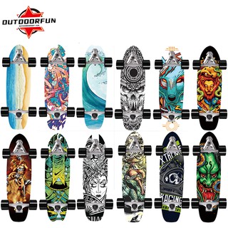 สเก็ตบอร์ด 30 นิ้ว เซิร์ฟสเก็ตบอร์ด cx7 surfskate สเก็ตบอร์ดผู้ใหญ่ของแท้ มืออาชีพ กระดานโต้คลื่นบก【สั่งของล่วงหน้า】