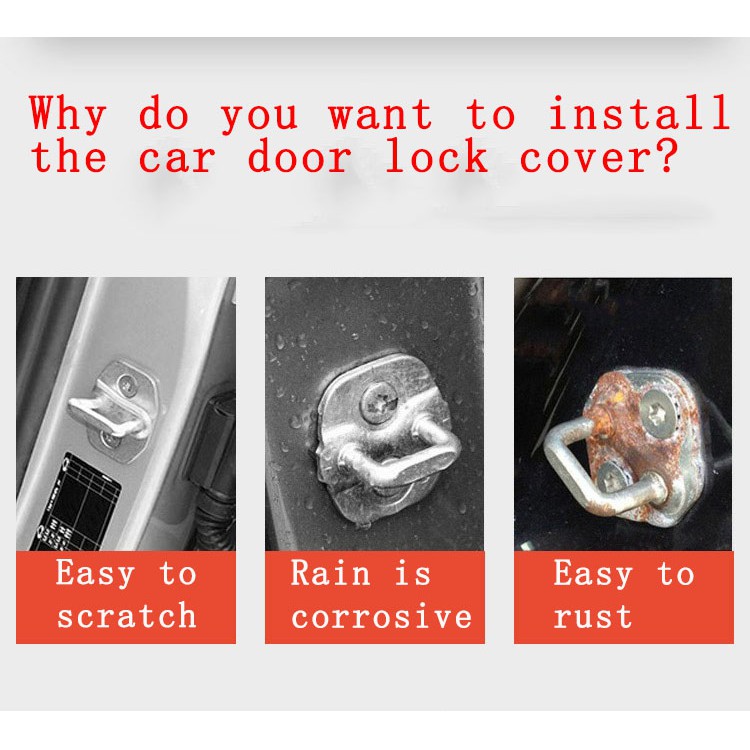mazda-มาสด้า4ชิ้นรถสแตนเลสล็อคประตูฝาครอบป้องกันป้องกันการเกิดสนิมอุปกรณ์รถยนต์ต์เหมาะสำหรับ-mazda-2-3-5-6-8-atenza-cx5-cx7-cx3-cx9-rx-mx-auto-door-lock-cover