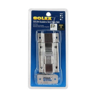 SOLEX กลอนห้องน้ำสแตนเลส กลาง กลอนห้องน้ำสแตนเลส(DOOR BOLT) ผลิตจากสแตนเลสคุณภาพดี มีความแข็งแรง ทนทาน ไม่เป็นสนิม ดีไซน