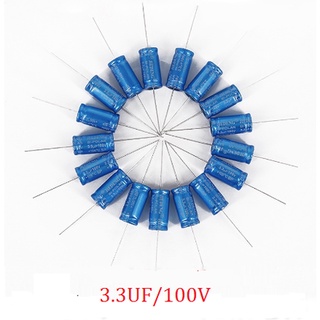 เช็ครีวิวสินค้าซีลำโพงเสียงแหลม C คาปาลำโพงเสียงแหลม 3.3uF 100V Cเสียงแหลม 2.2UF 400V 1ตัว