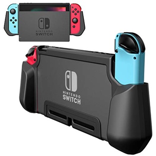 สินค้า PZOZ [Pluggable Base] เหมาะสำหรับ Nintendo Switch เคสป้องกัน Ns Handle Cover โปร่งใสด้านหลังเปลือกแข็งโฮสต์เชลล์รวมบางเฉียบรวมทุกอย่างรวมอุปกรณ์เสริมสวิทช์เปลือกนุ่ม